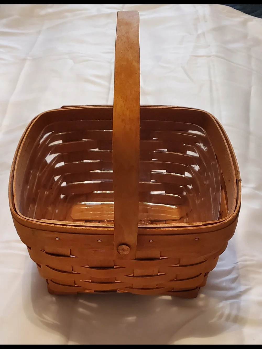 1999 Longaberger Handwoven Basket in Warm Brown